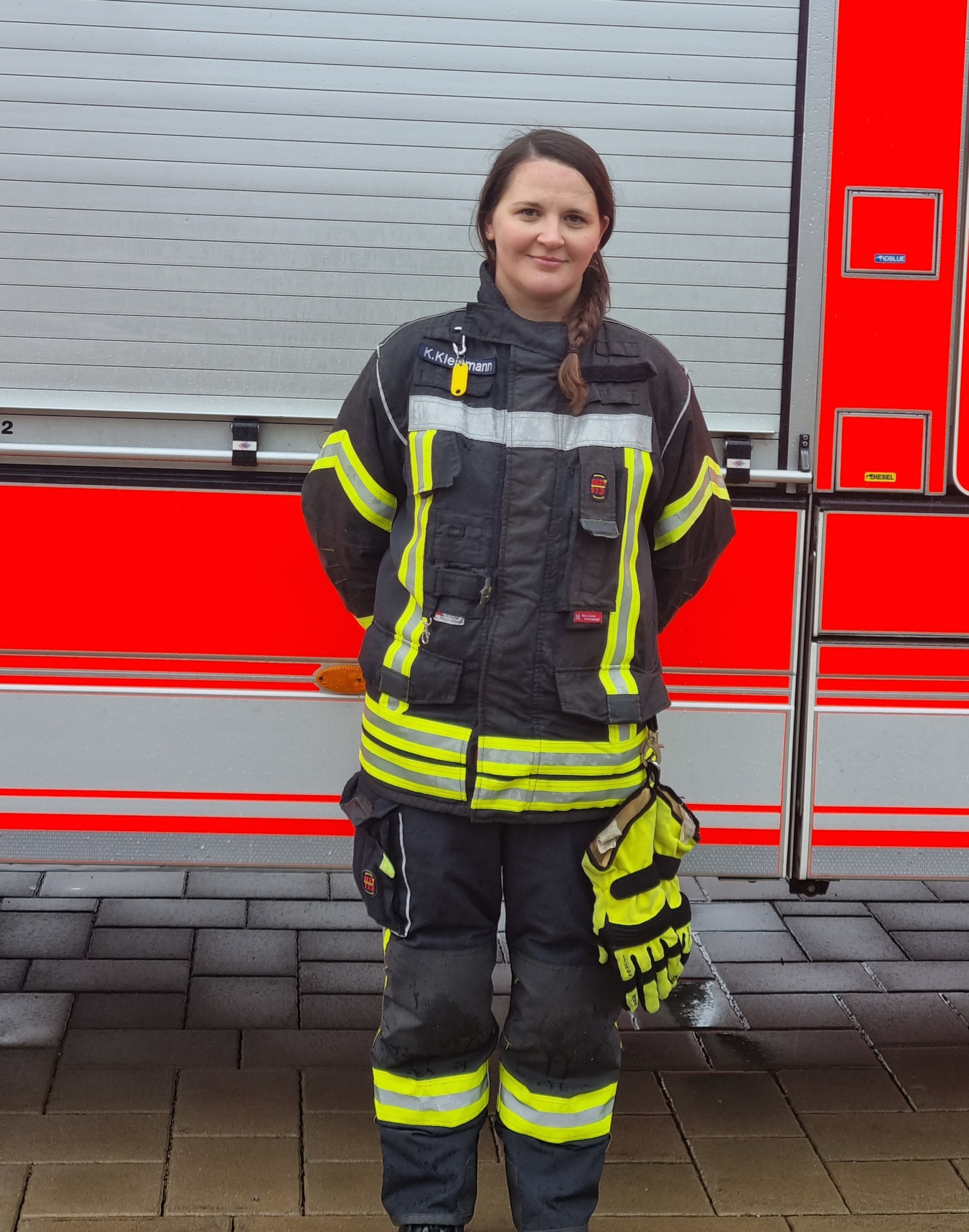 Teilnehmerin der Feuerwehr Sinzheim